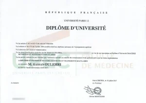 Diplôme d’université Imagerie rétinienne et traitements maculaires — Université Paris-Est Créteil — Dr Hassan Oulehri